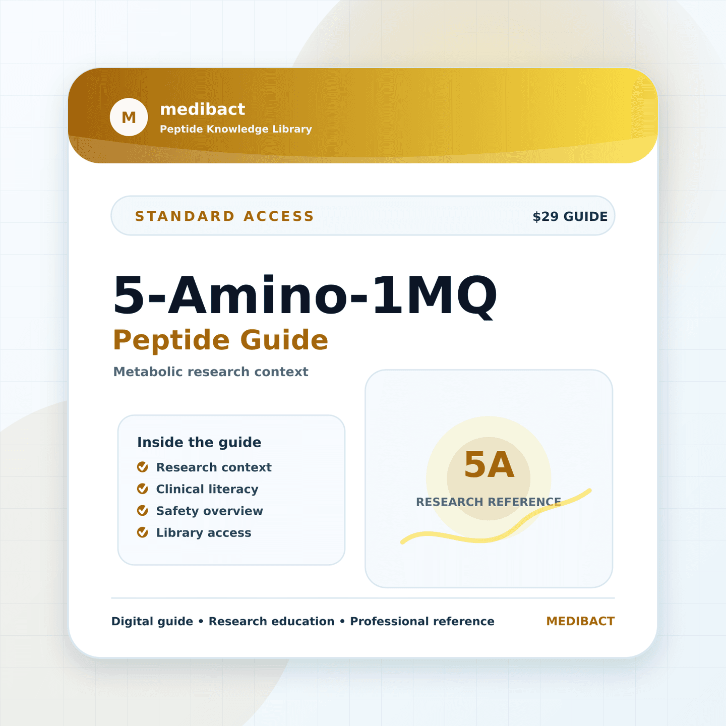 5-Amino-1MQ Peptide Guide