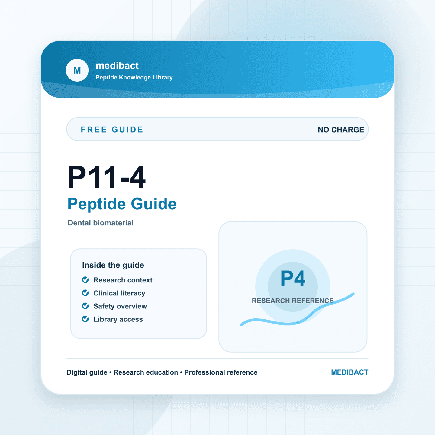 P11-4 Peptide Guide — Standard Access